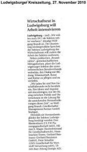 Wirtschaftsrat in Ludwigsburg will Arbeit intensivieren